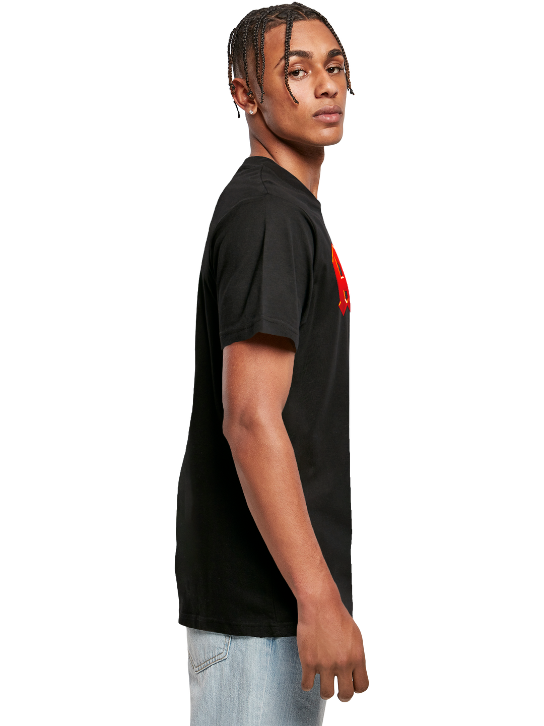 ACDC Dark Red Logo with T-Shirt Round Neck