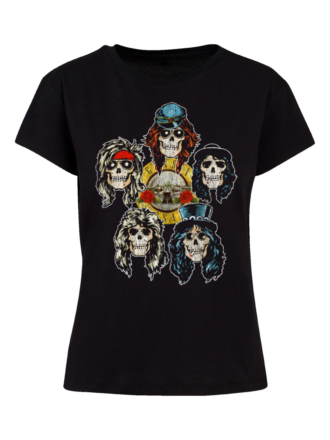 Guns N' Roses Vintage Heads with Ladies Box Tee