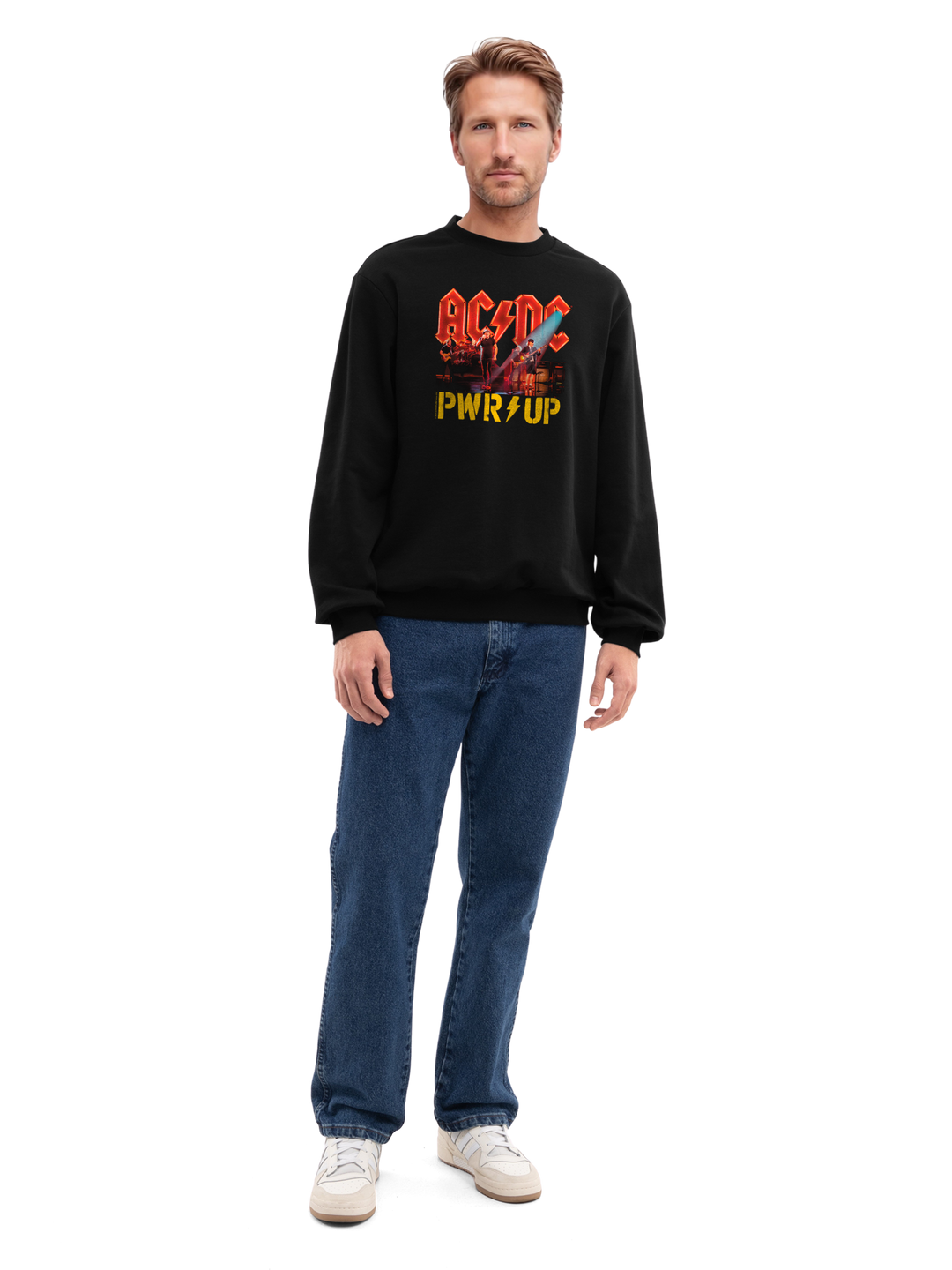 ACDC PWRUP Stage Lights with True Blanks | Mens Regular Sweater