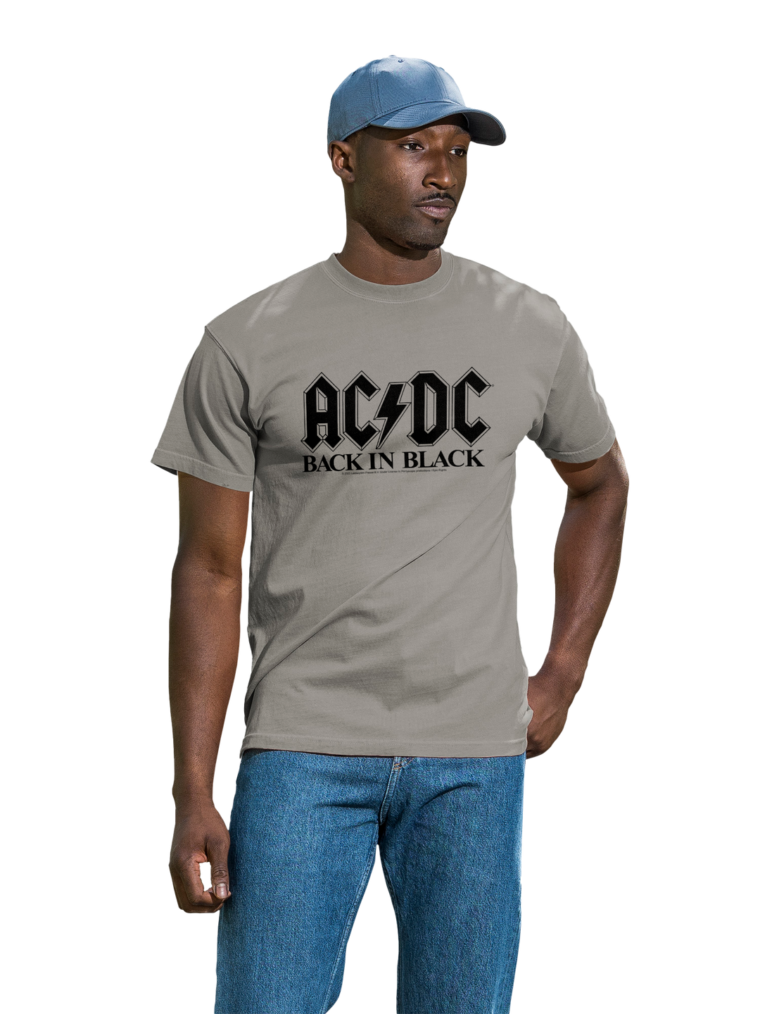 ACDC Back In Black Logo with Coastal Color Tee