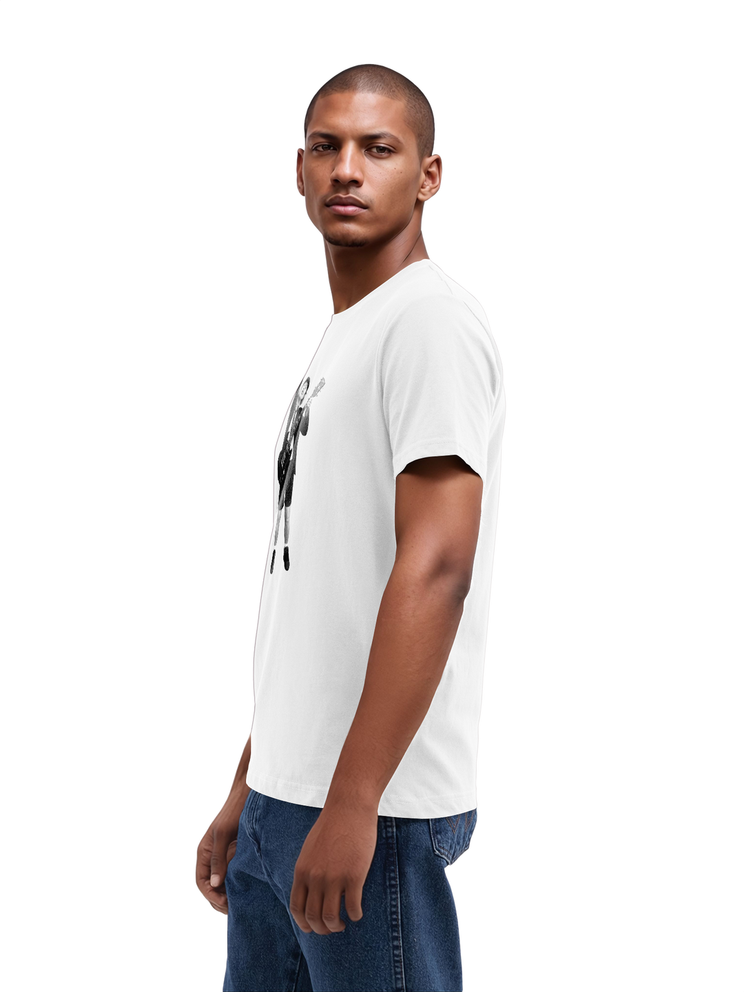 ACDC Angus Young Cut Out with True Blanks | Mens Regular Tee