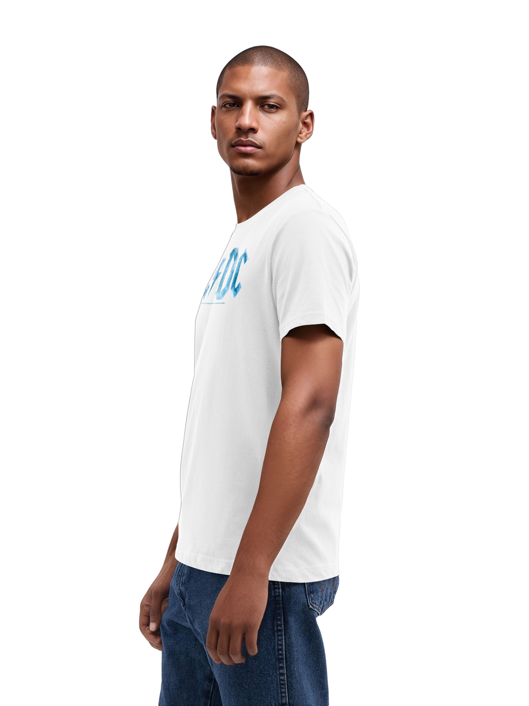 ACDC Blue Ice Logo with True Blanks | Mens Regular Tee