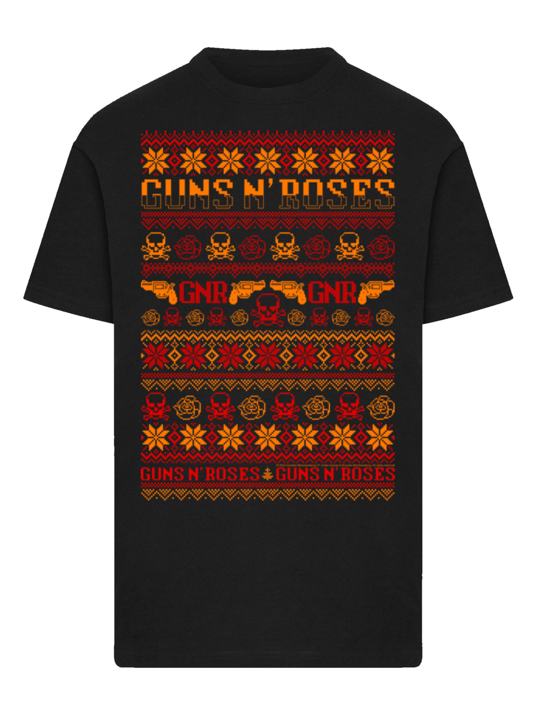 Guns N' Roses Christmas with T-Shirt Round Neck