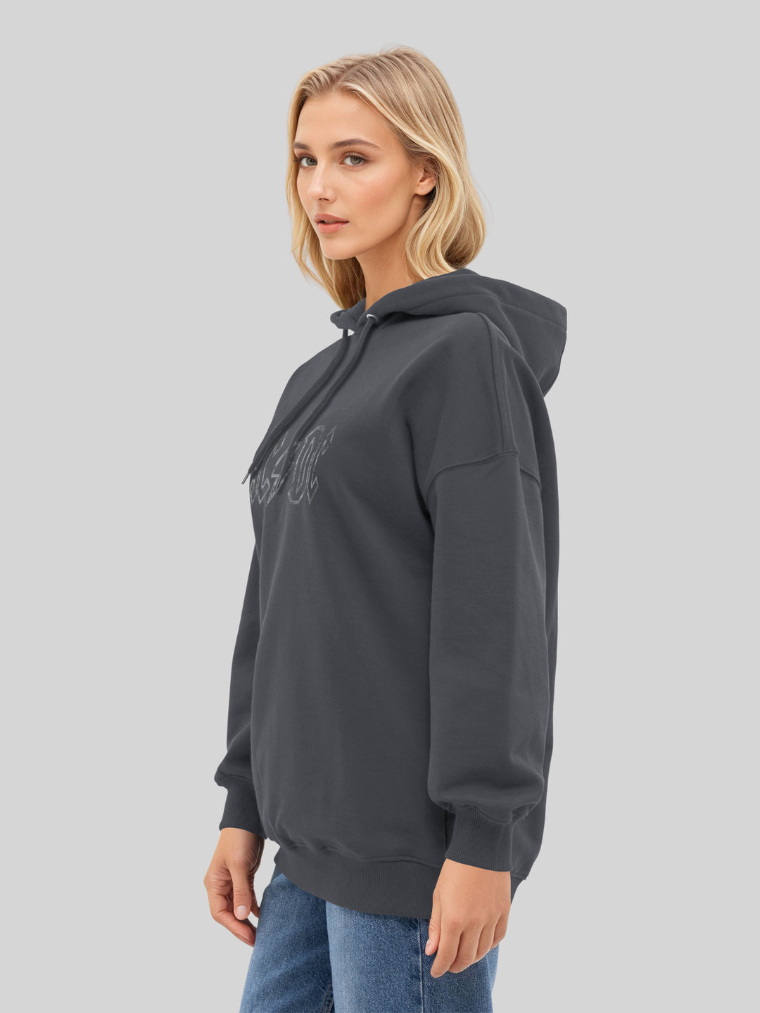 ACDC Jagged Logo Womens Oversized Hoodie