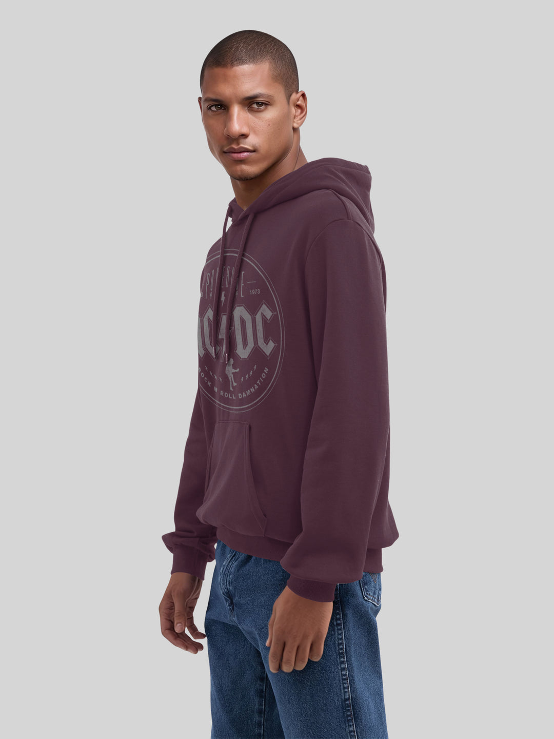 ACDC Rock N Roll Damnation with True Blanks | Mens Regular Hoodie