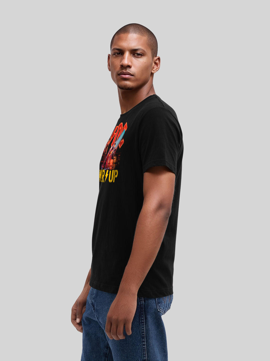 ACDC PWRUP Stage Lights with True Blanks | Mens Regular Tee