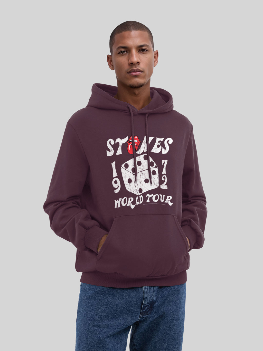 The Rolling Stones Dice Art Rock Music Band with True Blanks | Mens Regular Hoodie