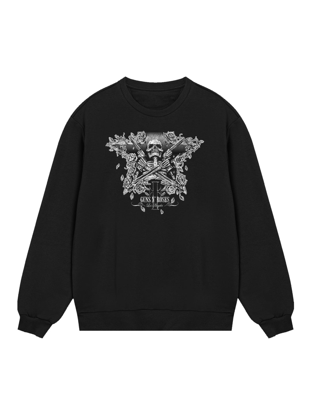 Guns N' Roses Skeleton Guns with True Blanks | Mens Regular Sweater