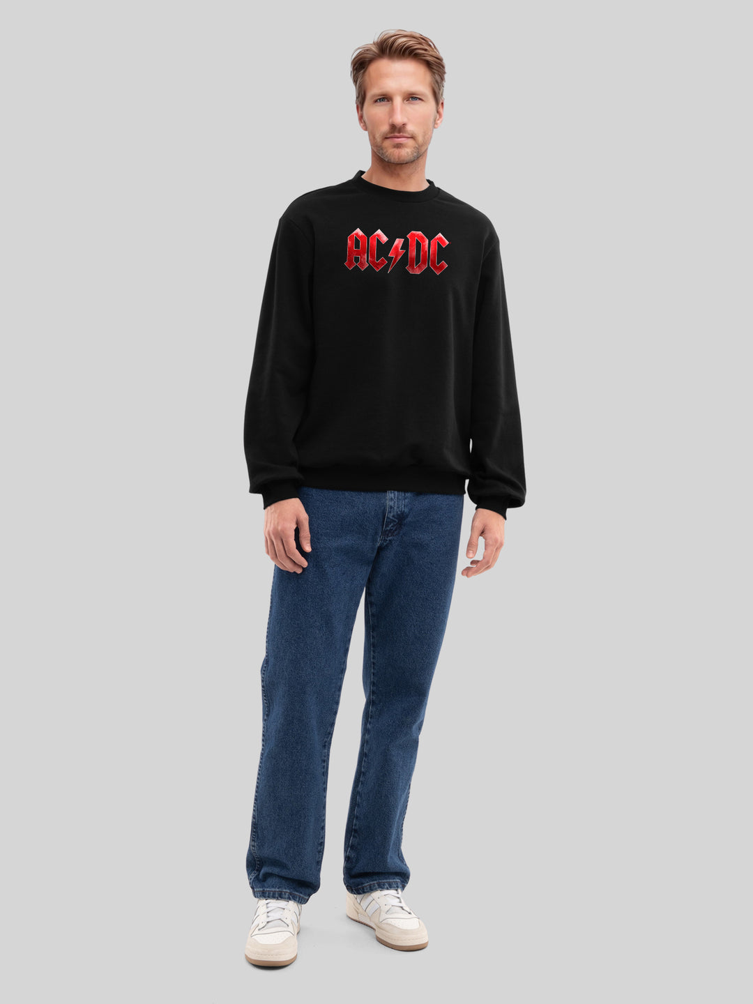 ACDC Red Ice Logo with True Blanks | Mens Regular Sweater