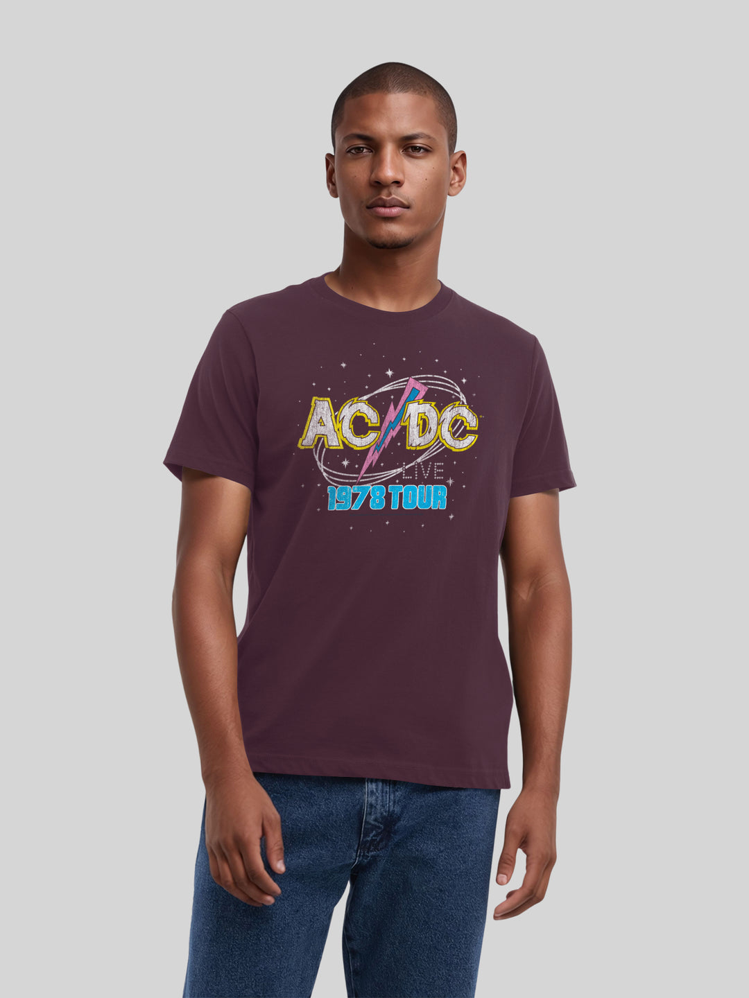 ACDC 1981 Live Tour with True Blanks | Mens Regular Tee