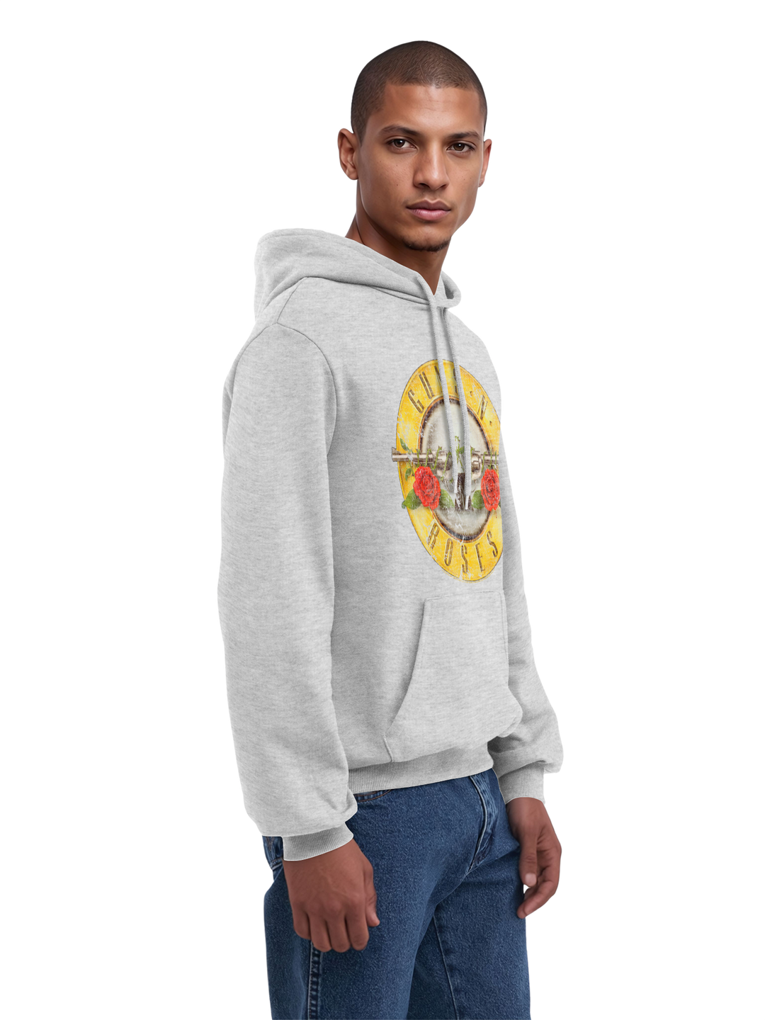 Guns 'n' Roses Vintage Bullet Logo with True Blanks | Mens Regular Hoody