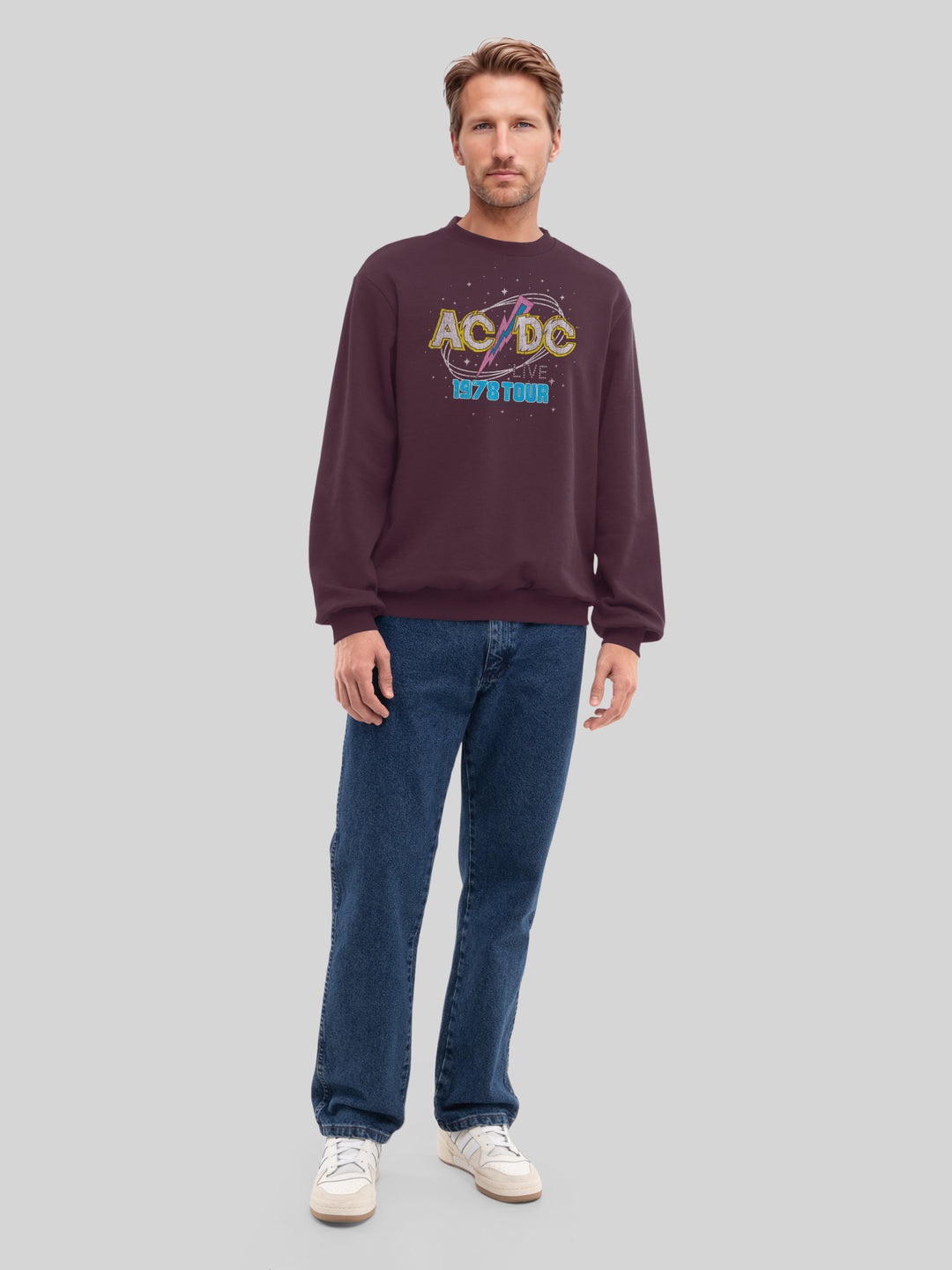 ACDC 1981 Live Tour with True Blanks | Mens Regular Sweater
