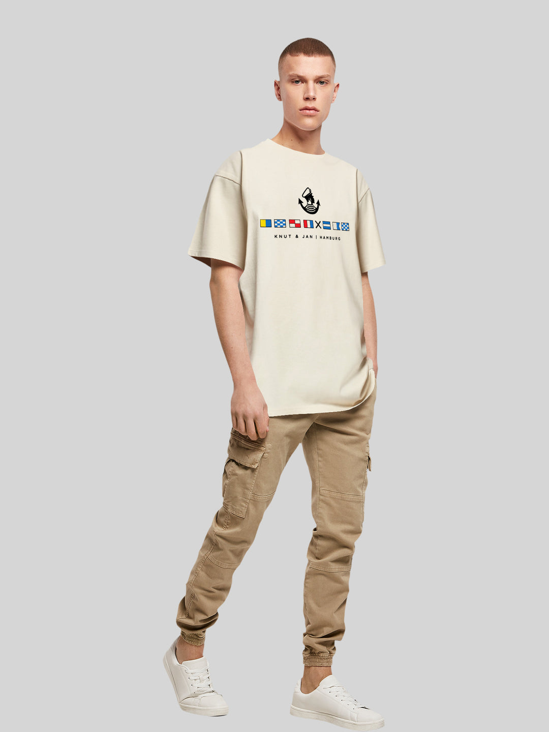 KNUT | Oversize T-Shirt Herren Seglerfahnen