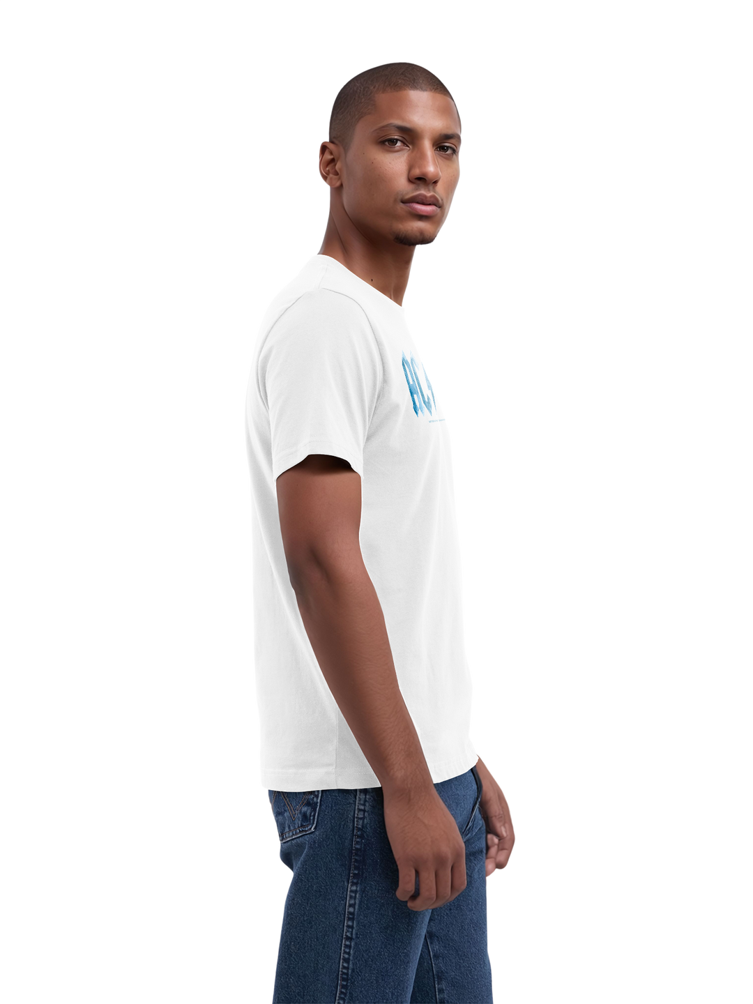 ACDC Blue Ice Logo with True Blanks | Mens Regular Tee