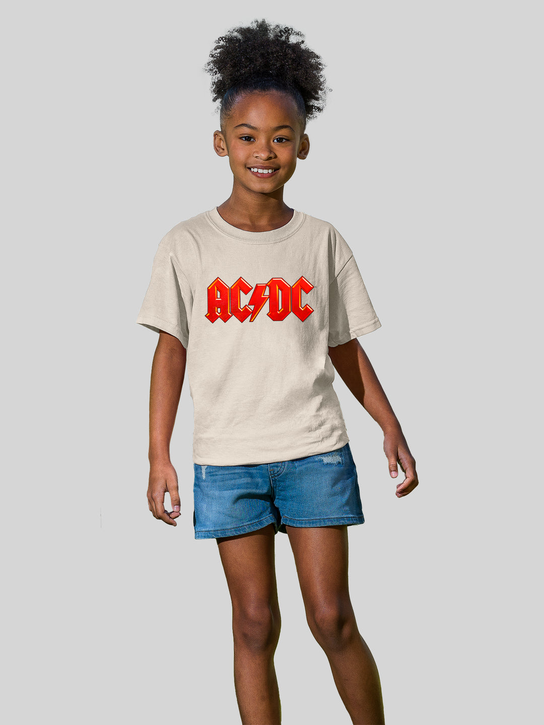 ACDC Dark Red Logo AOP with Youth Buddy Tee