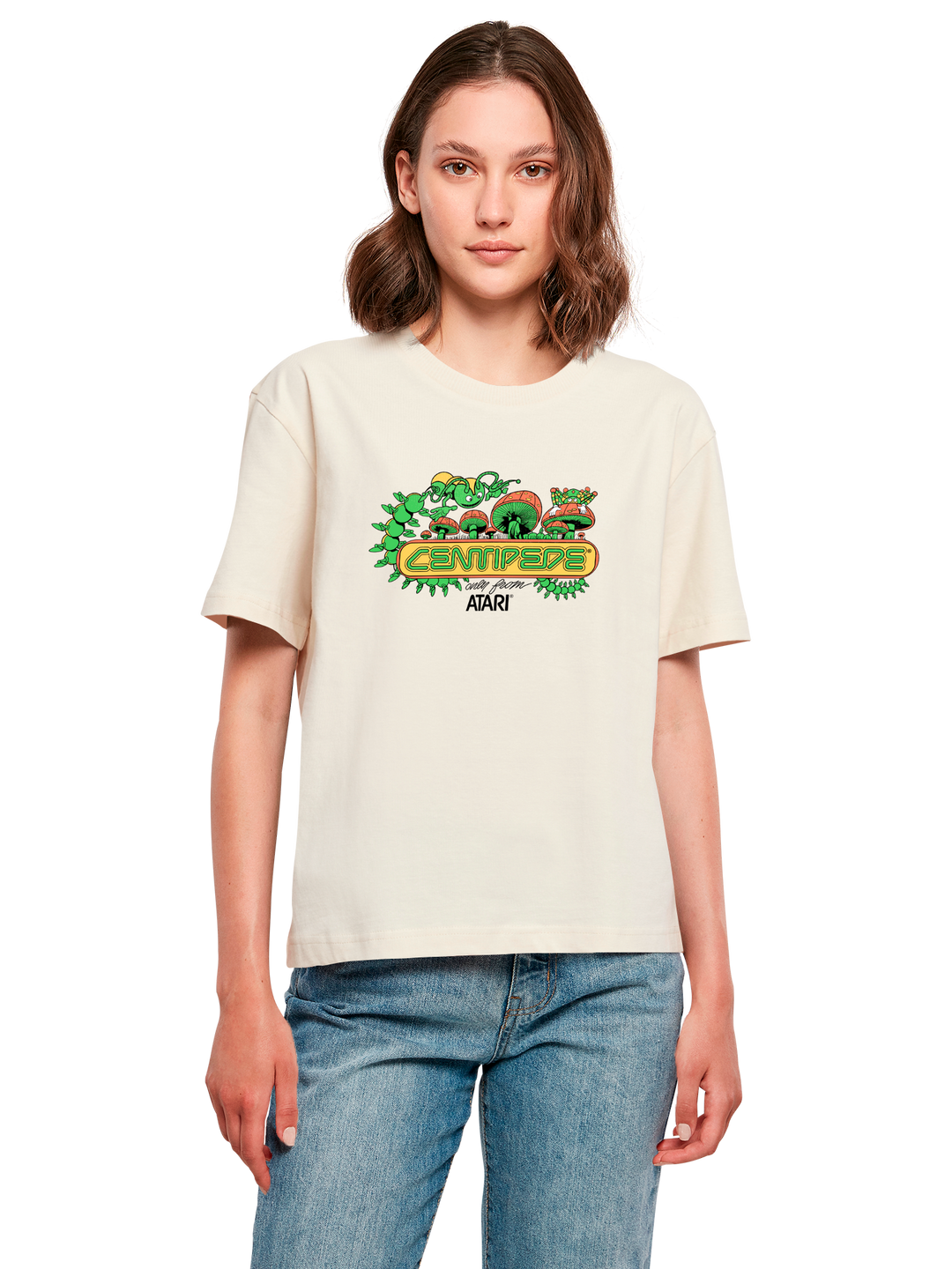 Centipede Atari Retro Gaming Art with Ladies Everyday Tee