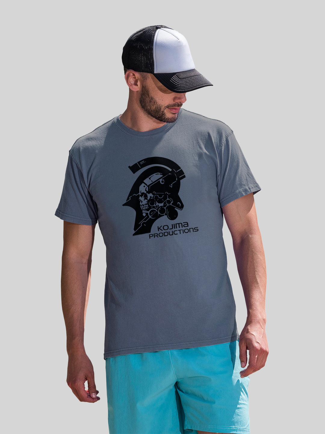Kojima Productions Black Logo Gaming with Coastal Color Tee