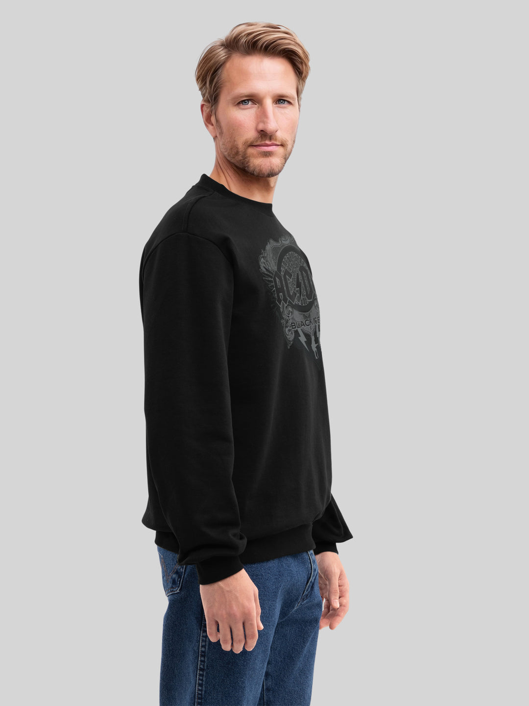 ACDC Black Ice with True Blanks | Mens Regular Sweater