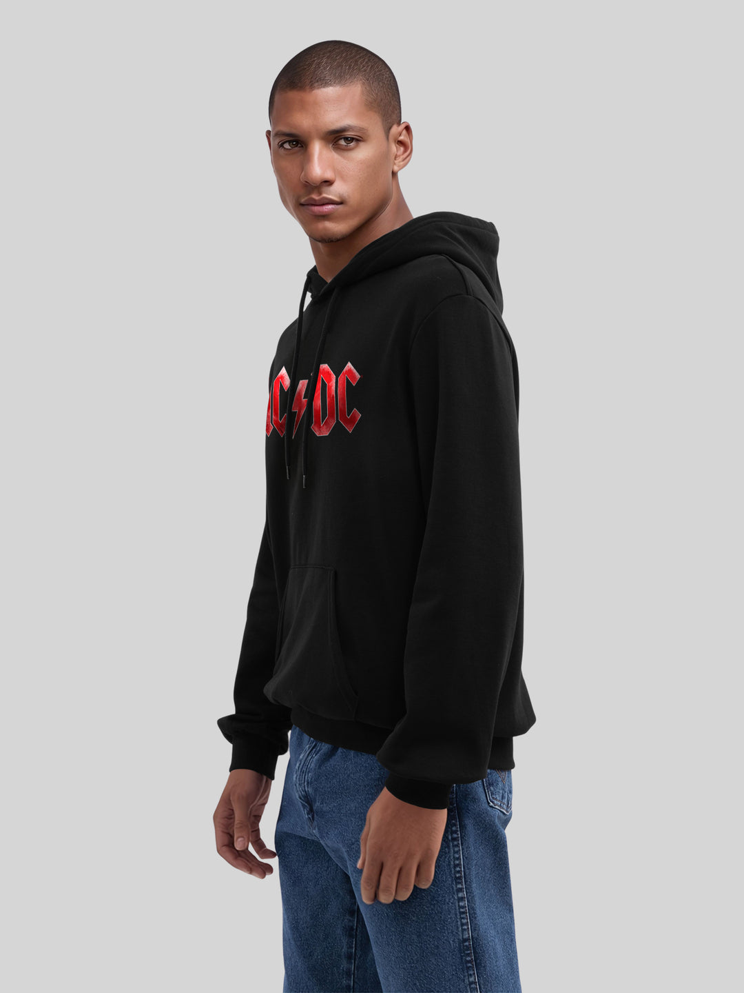ACDC Red Ice Logo with True Blanks | Mens Regular Hoodie