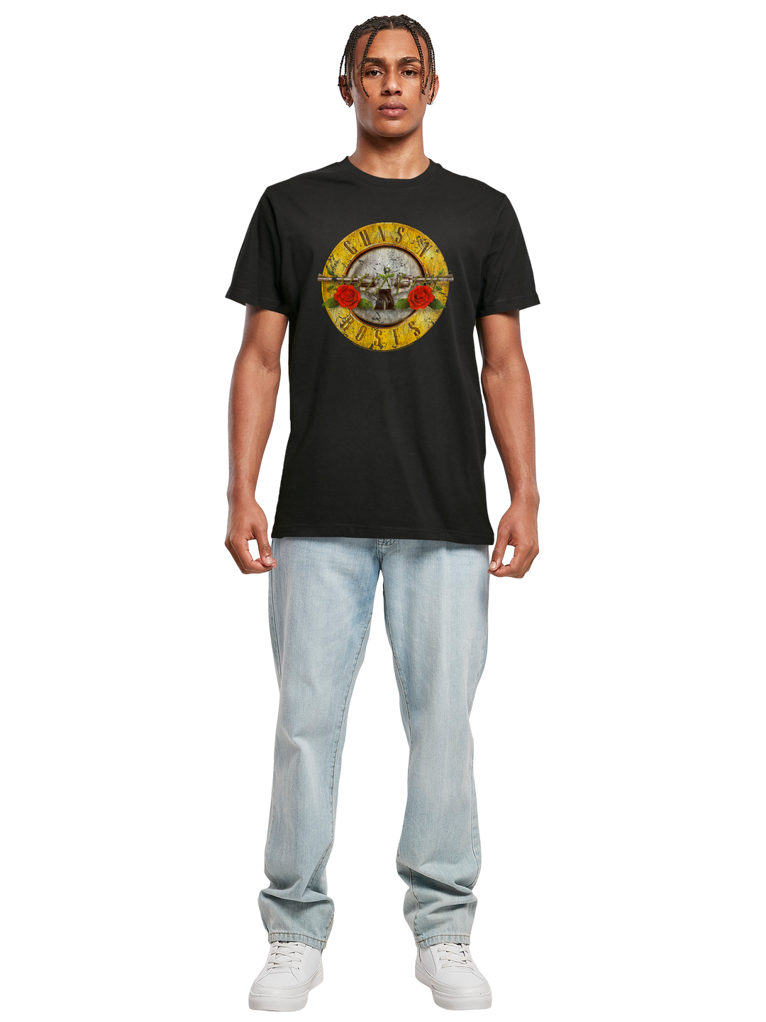Guns 'n' Roses Vintage Bullet Logo T-Shirt Round Neck