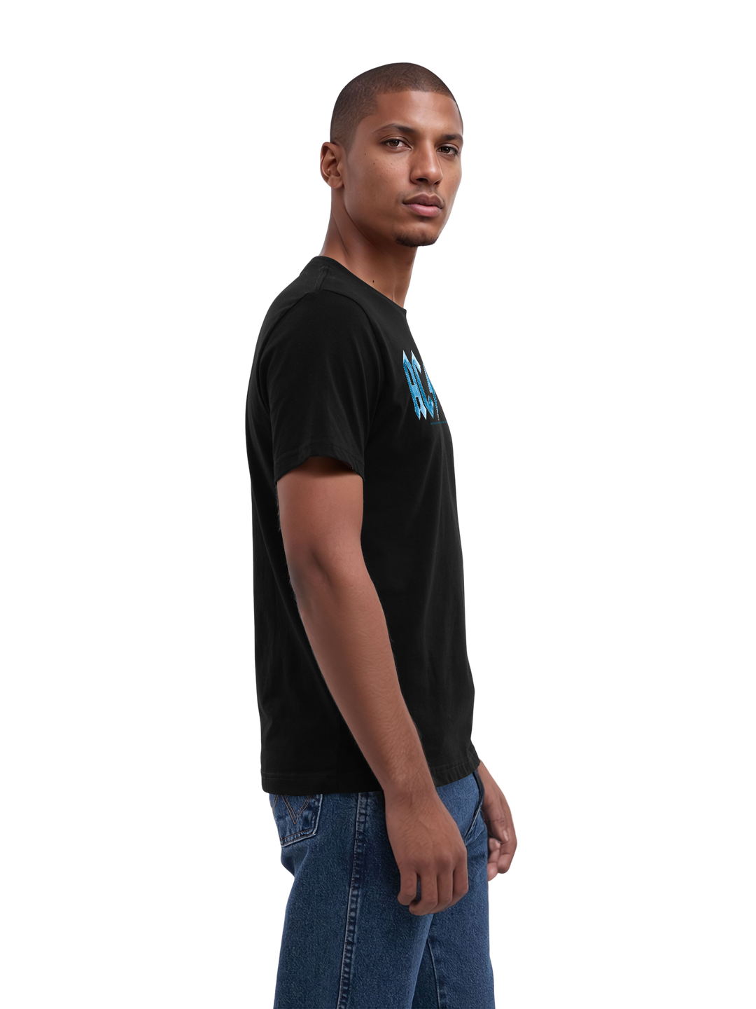 ACDC Blue Ice Logo with True Blanks | Mens Regular Tee