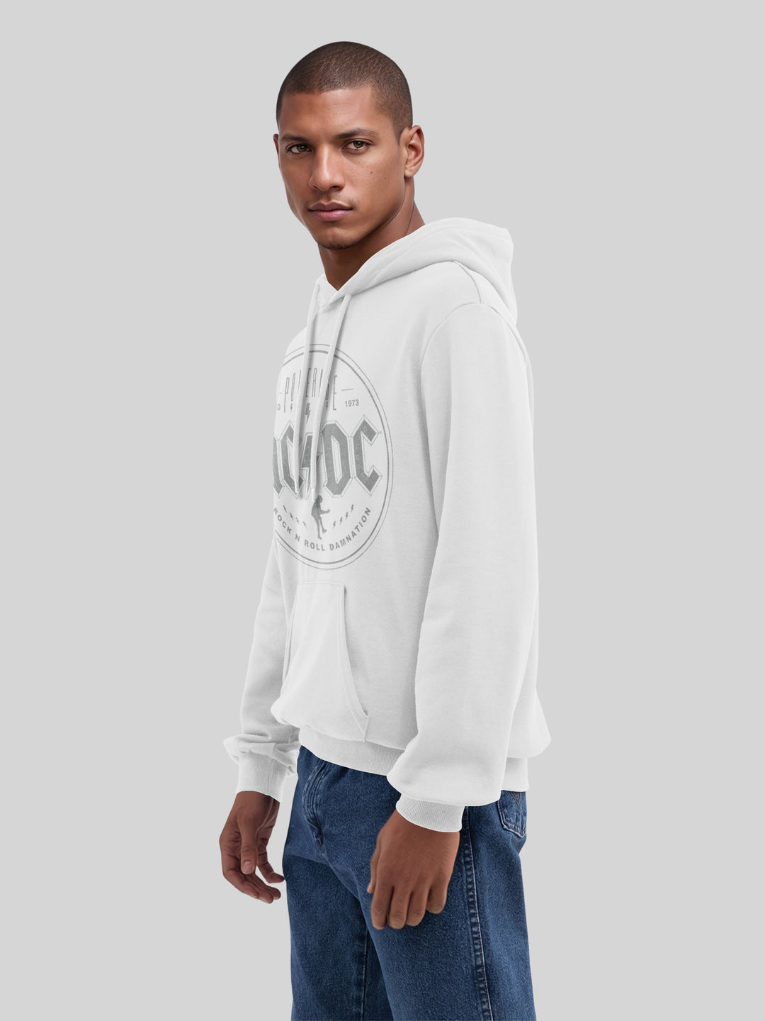 ACDC Rock N Roll Damnation with True Blanks | Mens Regular Hoodie