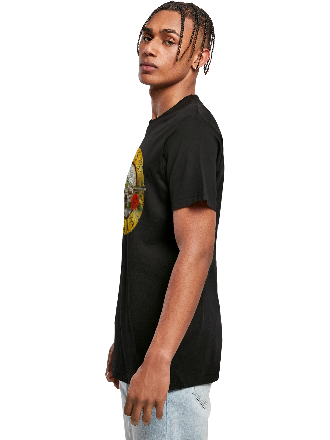 Guns 'n' Roses Vintage Bullet Logo T-Shirt Round Neck