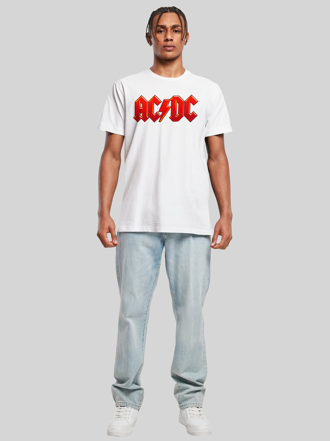 ACDC Dark Red Logo with T-Shirt Round Neck