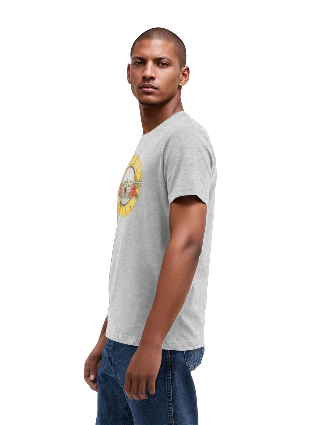 Guns n' Roses Vintage Bullet Logo Mens Regular Tee