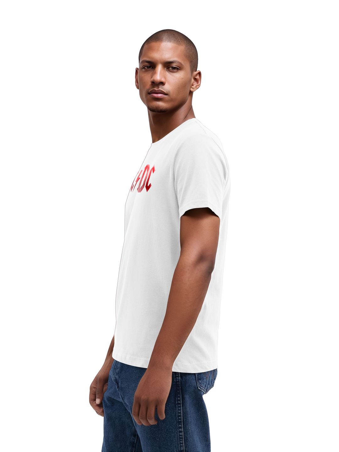 ACDC Red Ice Logo with True Blanks | Mens Regular Tee
