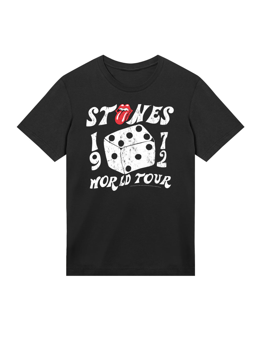 The Rolling Stones Dice Art Rock Music Band with True Blanks | Mens Regular Tee