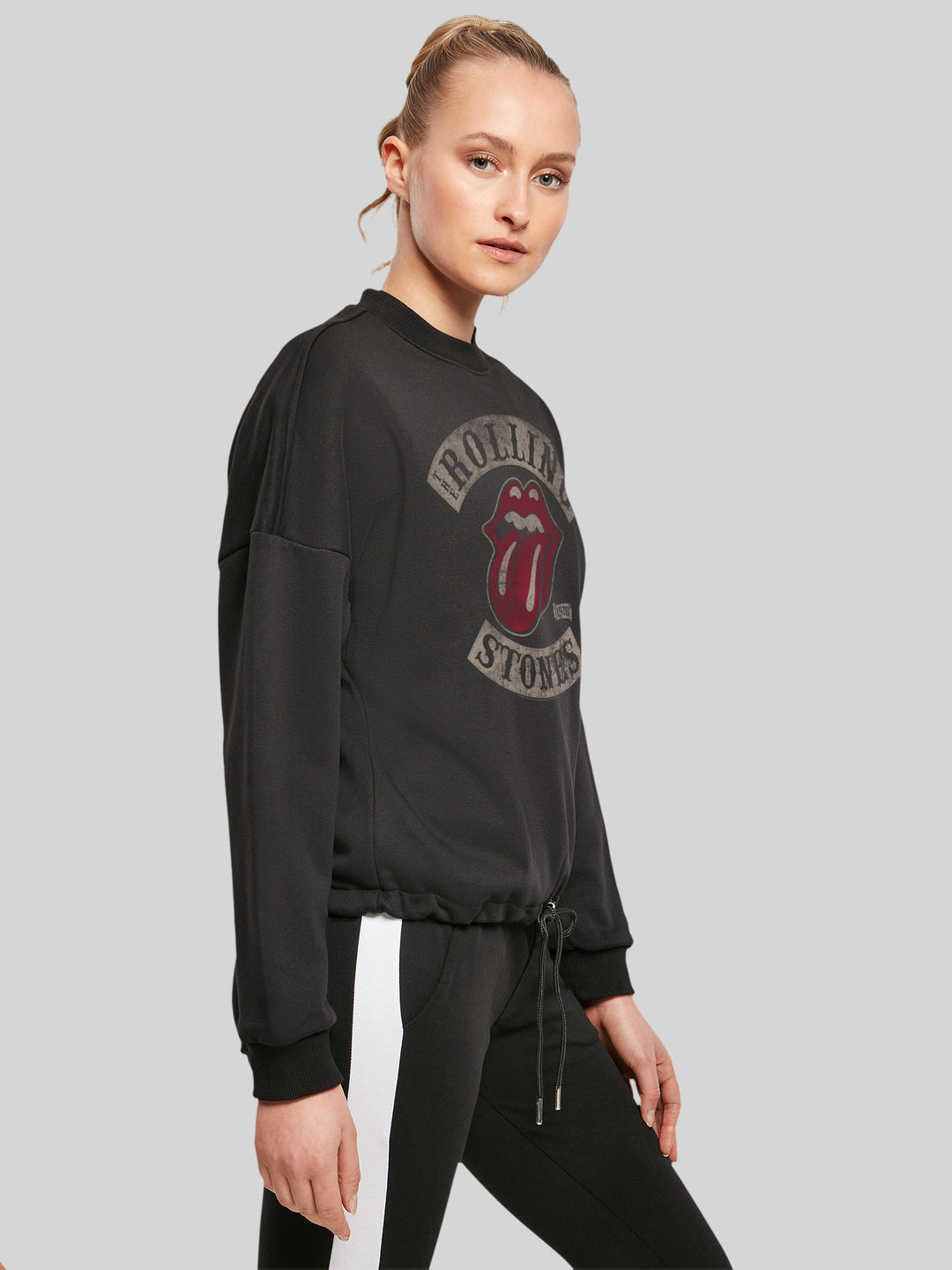 The Rolling Stones Tour '78 Blk Vector with Ladies Oversize Crewneck