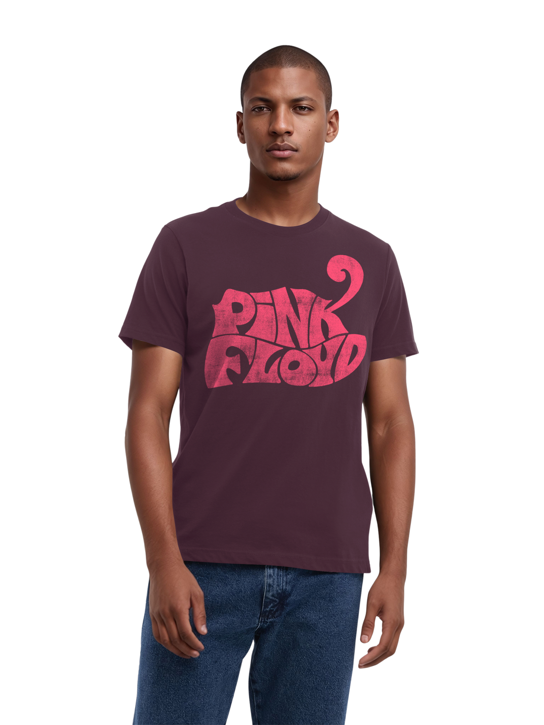 Pink Floyd Retro Logo Navy Men's Organic T-Shirt