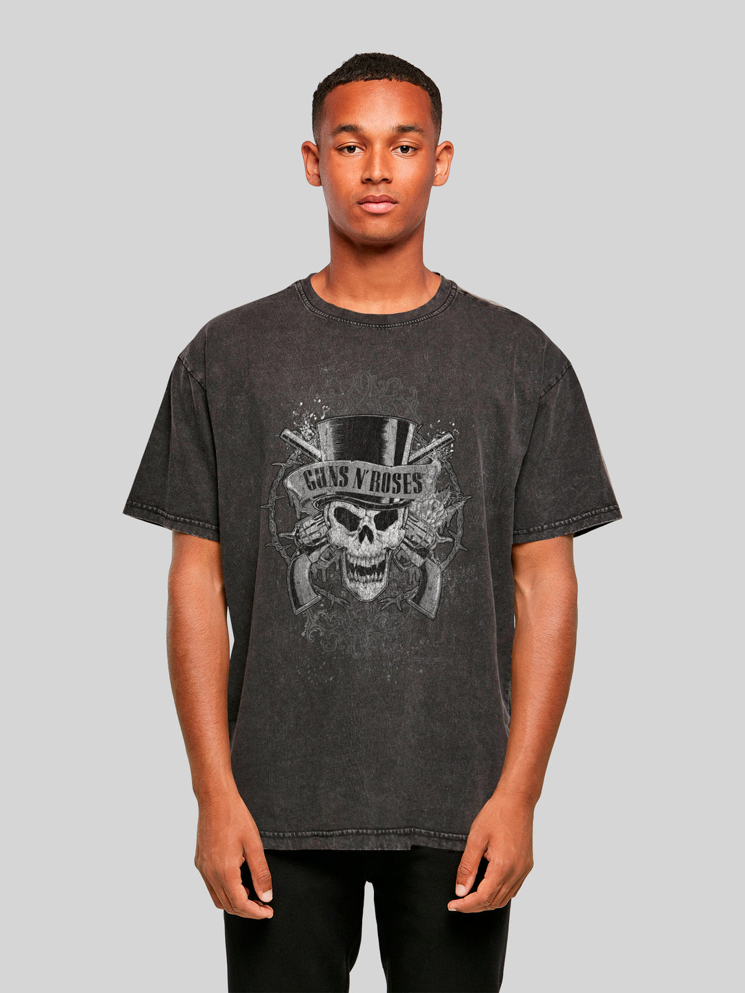 Guns 'N' Roses Faded Skull | Heavy Oversized T-Shirt