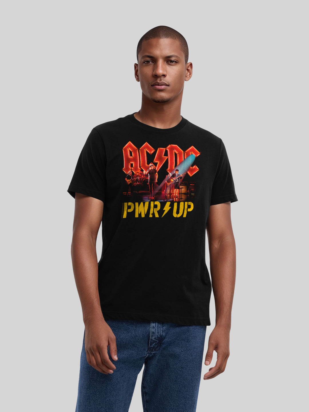ACDC PWRUP Stage Lights with True Blanks | Mens Regular Tee