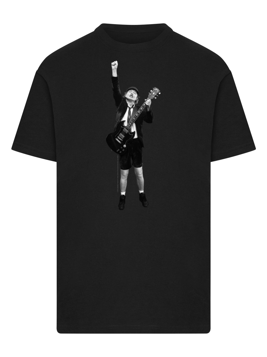 ACDC Angus Young Cut Out with T-Shirt Round Neck