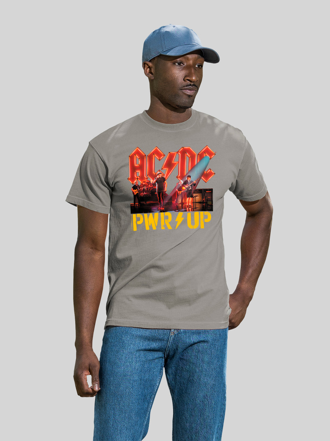 AC/DC PWRUP Stage Lights with Coastal Color Tee
