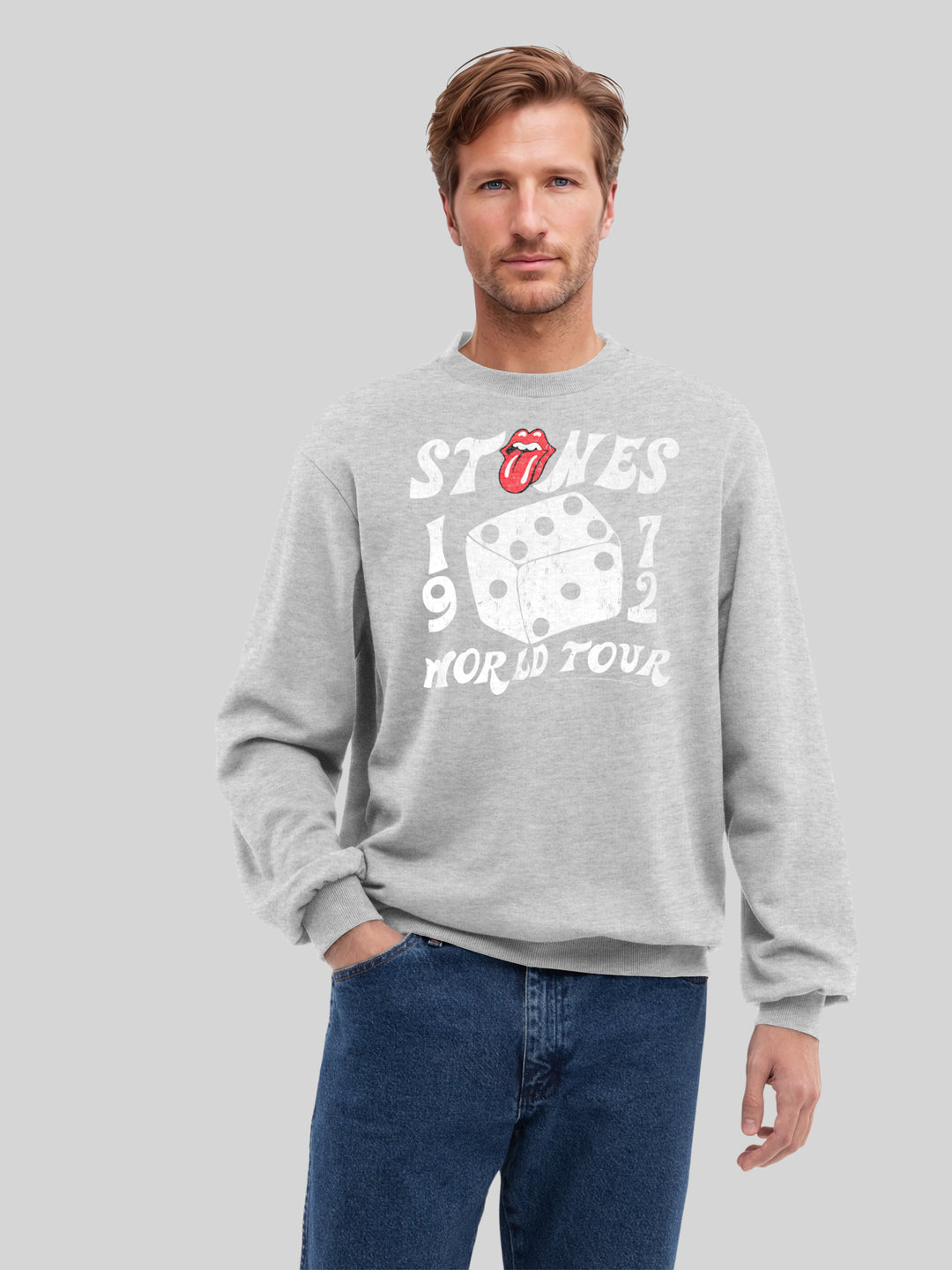 The Rolling Stones Dice Art Rock Music Band and The Rolling Stones with True Blanks | Mens Regular Sweater