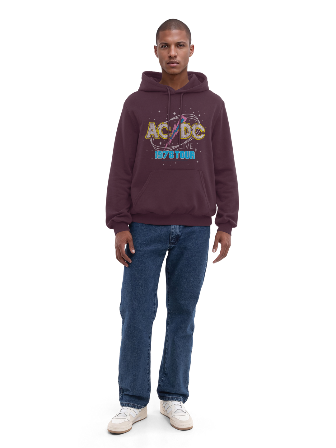 ACDC 1981 Live Tour with True Blanks | Mens Regular Hoodie