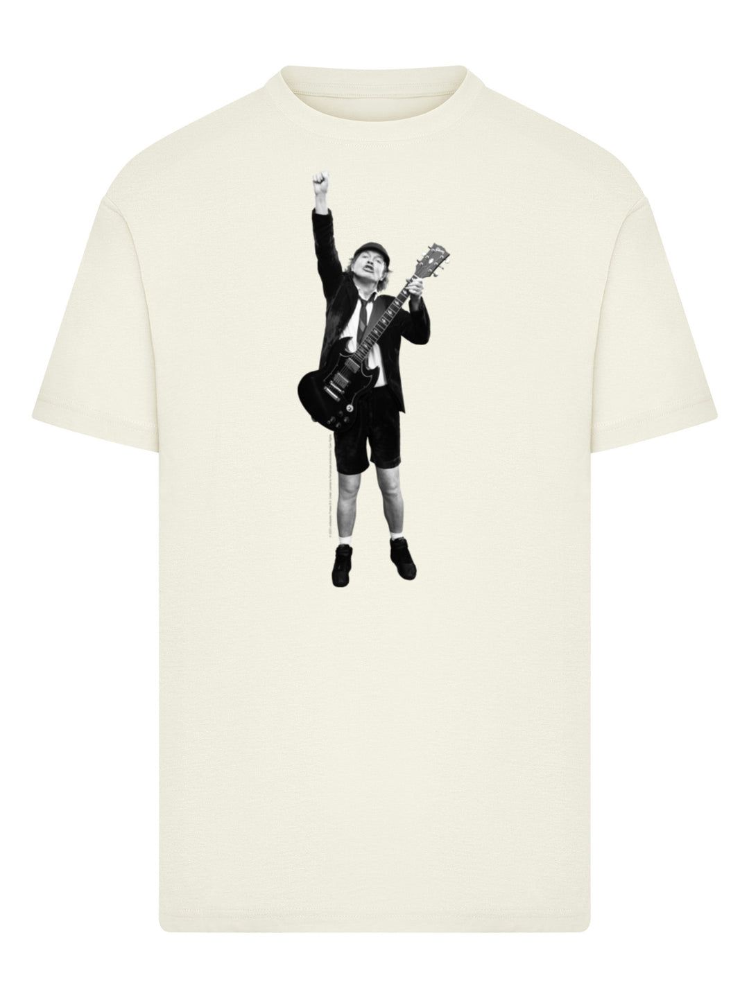 ACDC Angus Young Cut Out with T-Shirt Round Neck