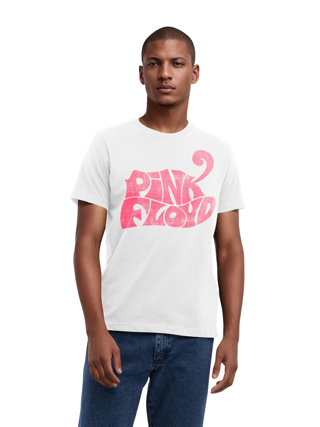 Pink Floyd Retro Logo Navy Men's Organic T-Shirt