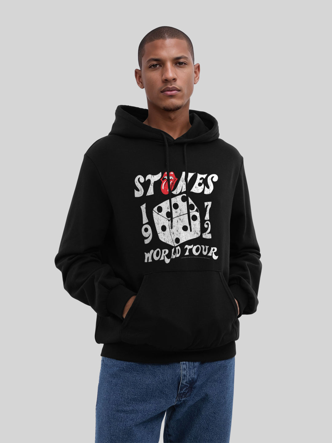 The Rolling Stones Dice Art Rock Music Band with True Blanks | Mens Regular Hoodie