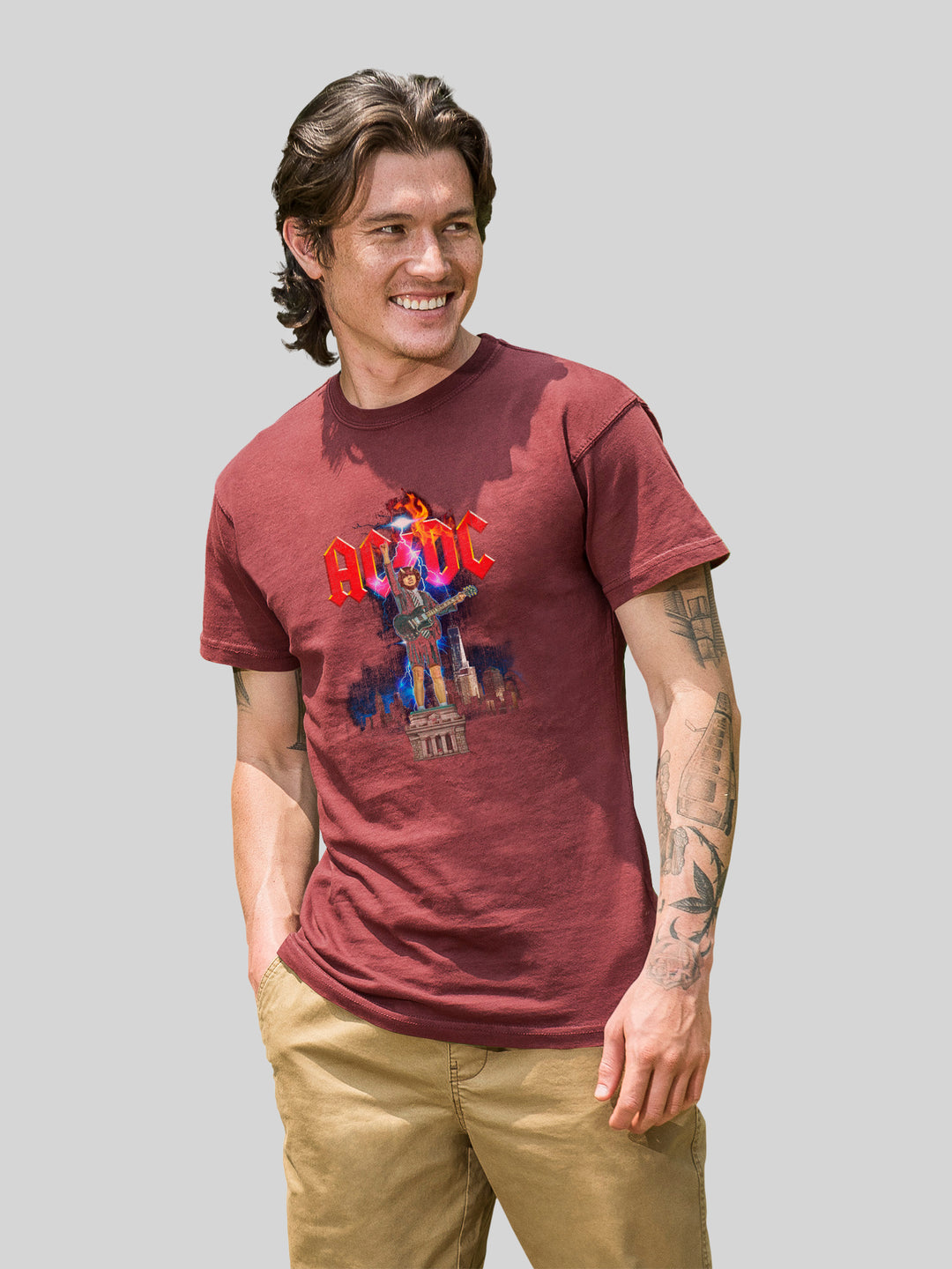 AC/DC Angus NYC Lightning with Coastal Color Tee