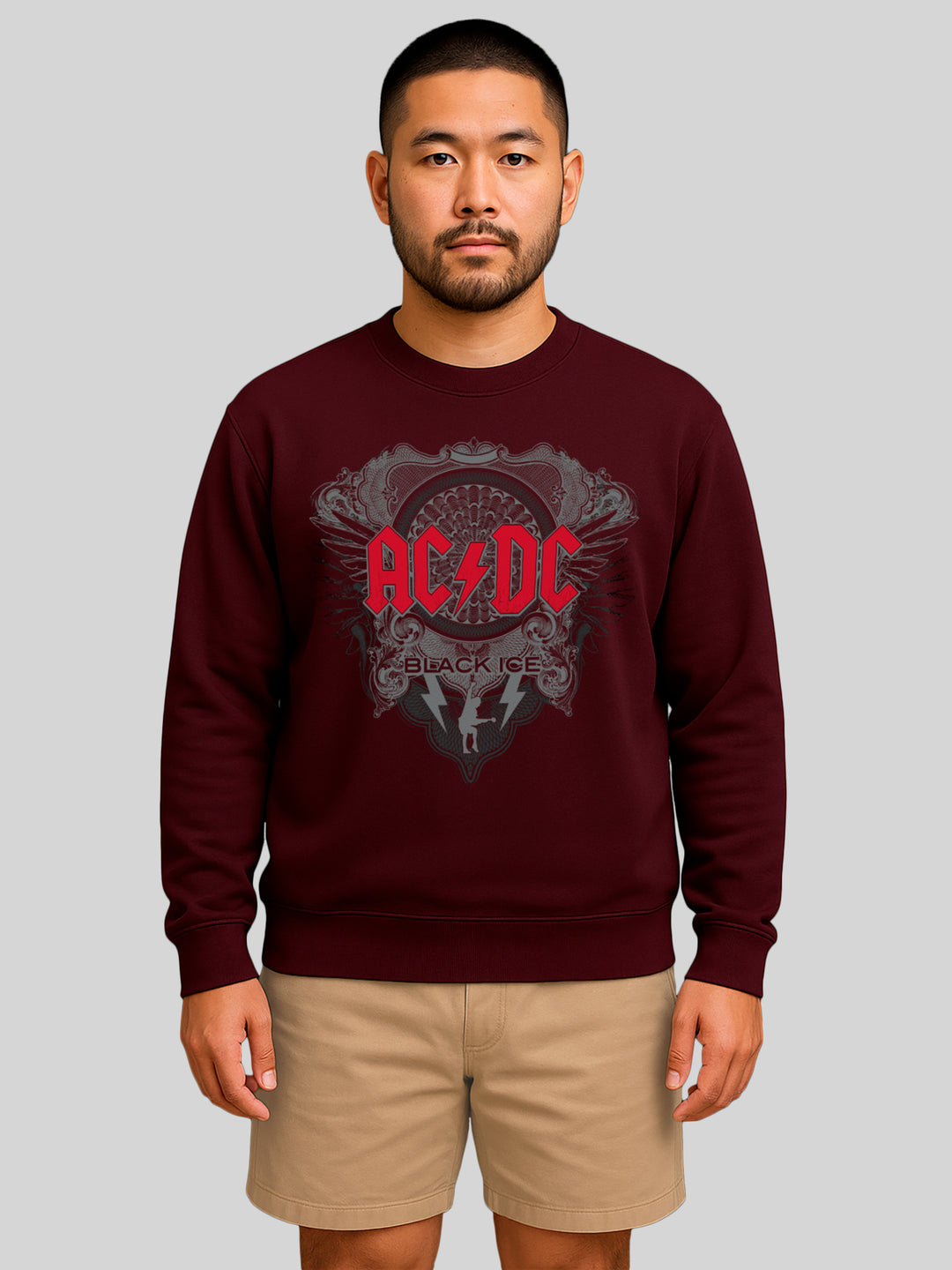 AC/DC Black Ice Men's Organic Sweatshirt