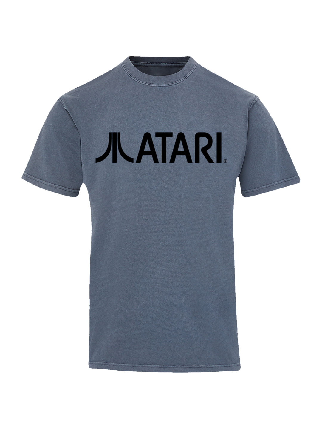 Atari Games Logo Black Retro Gaming Horizontal with Coastal Color Tee