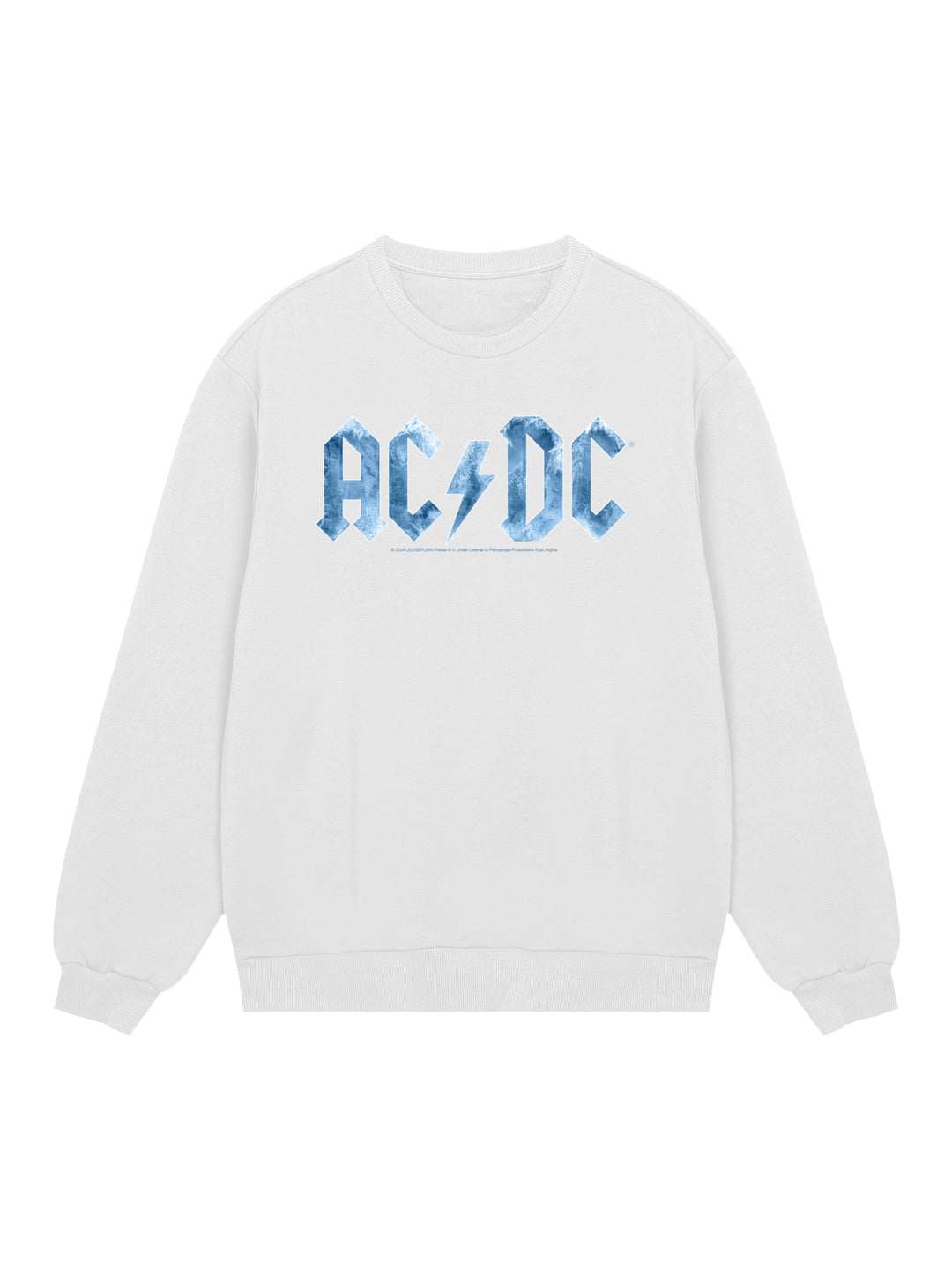 ACDC Blue Ice Logo with True Blanks | Mens Regular Sweater