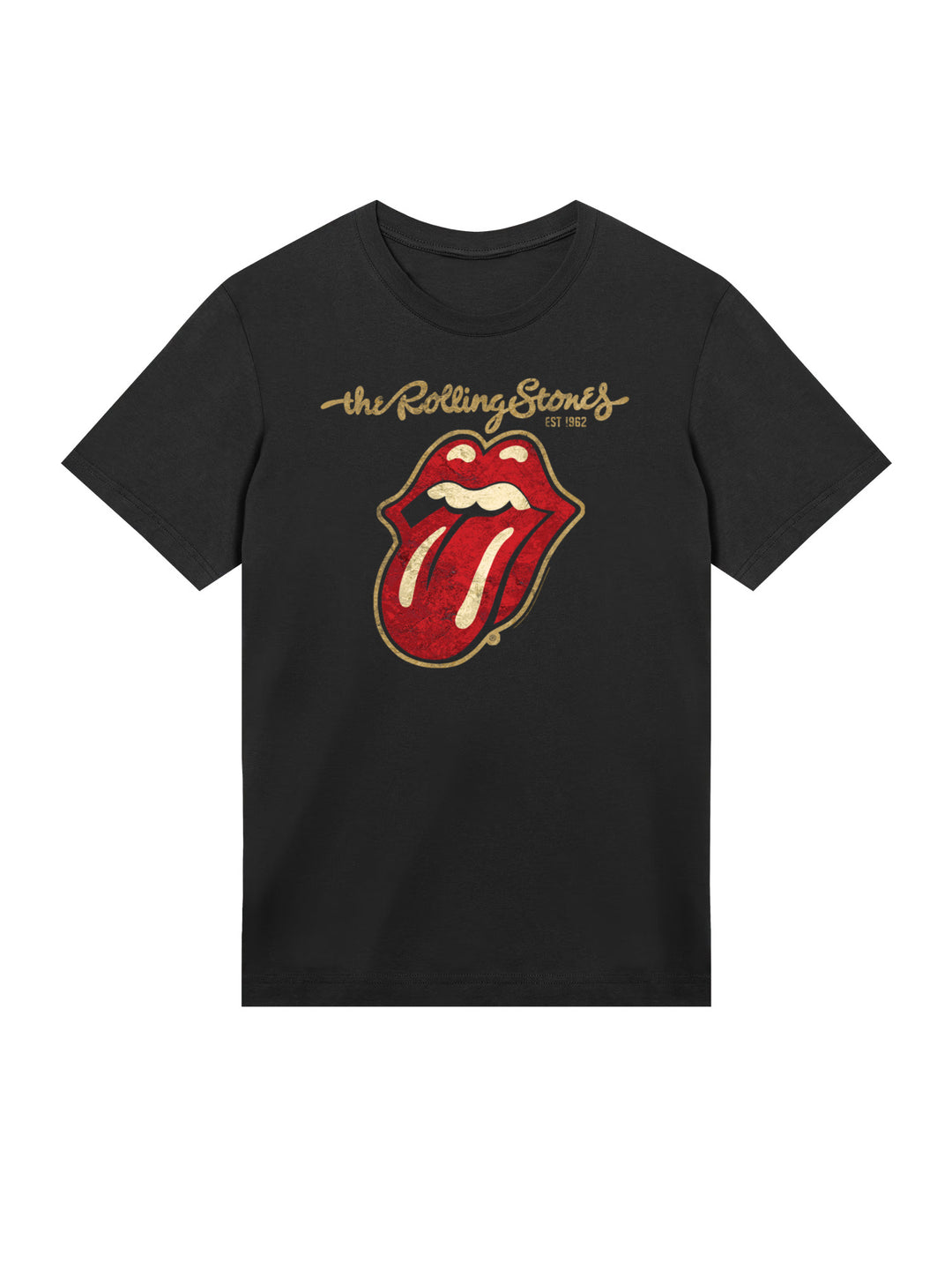 The Rolling Stones - Plastered Tongue Distressed with True Blanks | Mens Regular Tee