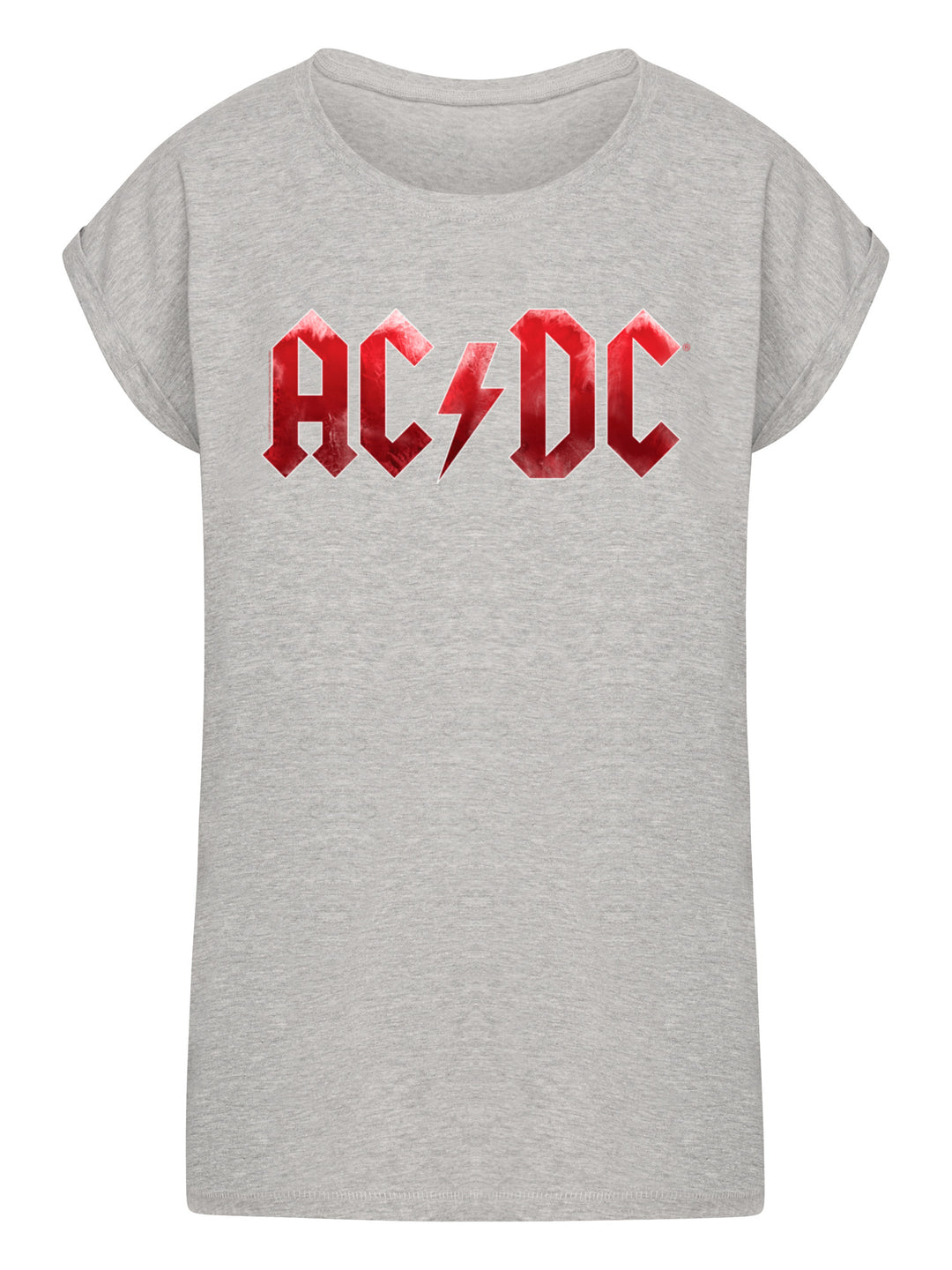 ACDC Red Ice Logo Ladies Extended Shoulder Tee