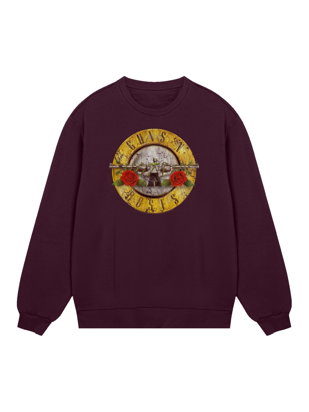 Guns 'n' Roses Vintage Bullet Logo with True Blanks | Mens Regular Sweat