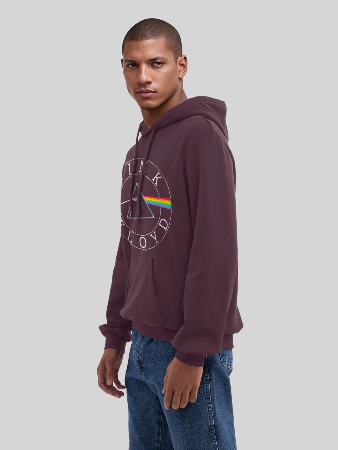 Pink Floyd Prism Circle Logo with True Blanks | Mens Regular Hoodie